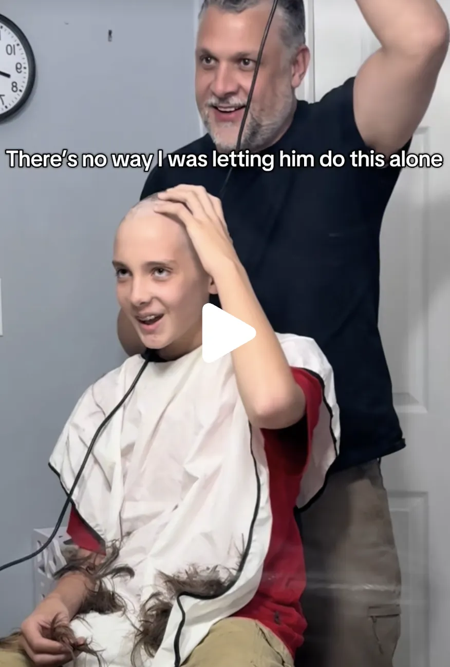 Jesse shaving his head alongside Carter